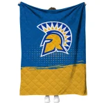 san jose state spartans dot illusion blue quilt blanket best selling