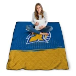 san jose state spartans dot illusion blue quilt blanket best selling