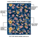 san jose state spartans hibiscus foliage blue quilt blanket best selling