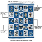 san jose state spartans mickey mouse motif blue white quilt blanket best selling