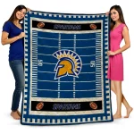 san jose state spartans mickey player blue quilt blanket best selling