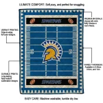 san jose state spartans mickey player blue quilt blanket best selling
