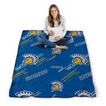 san jose state spartans sketch lines blue quilt blanket best selling