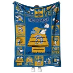 san jose state spartans snoopy love blue quilt blanket best selling