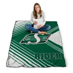 saskatchewan roughriders arrow layers green quilt blanket best selling