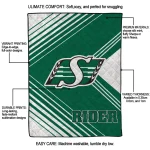 saskatchewan roughriders arrow layers green quilt blanket best selling