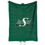saskatchewan roughriders bold red green quilt blanket best selling