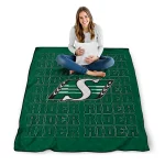 saskatchewan roughriders bold red green quilt blanket best selling