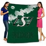 saskatchewan roughriders paint trail green quilt blanket best selling