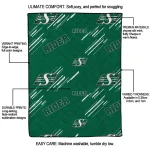 saskatchewan roughriders sketch lines green quilt blanket best selling