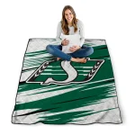 saskatchewan roughriders wild lines green white quilt blanket best selling