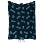 seattle kraken solid classic blue quilt blanket best selling