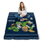 seattle seahawks disney football blue quilt blanket best selling