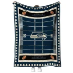 seattle seahawks mickey player blue quilt blanket best selling