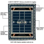 seattle seahawks mickey player blue quilt blanket best selling