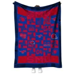 smu mustangs helmet heart blue quilt blanket best selling