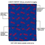 smu mustangs solid classic blue quilt blanket best selling