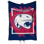 south alabama jaguars block border blue quilt blanket best selling