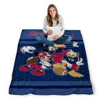 south alabama jaguars disney football blue quilt blanket best selling