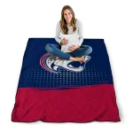 south alabama jaguars dot illusion blue quilt blanket best selling