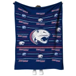 south alabama jaguars handdrawn stripes blue quilt blanket best selling