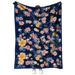 south alabama jaguars hibiscus foliage blue quilt blanket best selling