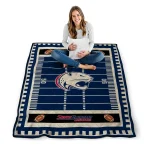 south alabama jaguars mickey player blue quilt blanket best selling