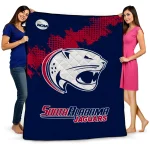 South Alabama Jaguars Paint Trail Blue Quilt Blanket 1 south alabama jaguars paint trail blue quilt blanket best selling