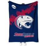 south alabama jaguars paint trail blue quilt blanket best selling