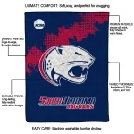 south alabama jaguars paint trail blue quilt blanket best selling