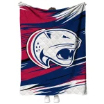 south alabama jaguars wild lines blue white quilt blanket best selling