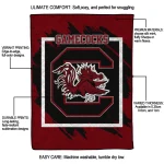 south carolina gamecocks block border garnet quilt blanket best selling