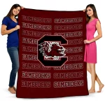 south carolina gamecocks bold red garnet quilt blanket best selling