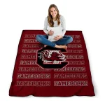 south carolina gamecocks bold red garnet quilt blanket best selling