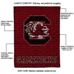 south carolina gamecocks brick grid garnet quilt blanket best selling