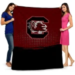south carolina gamecocks dot illusion garnet quilt blanket best selling