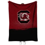 south carolina gamecocks dot illusion garnet quilt blanket best selling