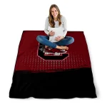 south carolina gamecocks dot illusion garnet quilt blanket best selling