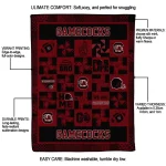 south carolina gamecocks helmet heart garnet quilt blanket best selling