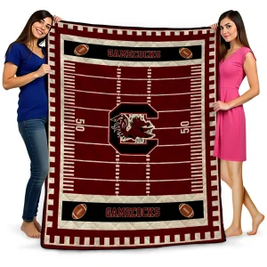 south carolina gamecocks mickey player garnet quilt blanket best selling