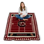 south carolina gamecocks mickey player garnet quilt blanket best selling