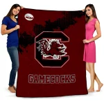 south carolina gamecocks paint trail garnet quilt blanket best selling