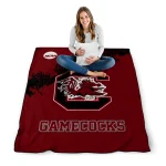 south carolina gamecocks paint trail garnet quilt blanket best selling