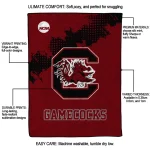 south carolina gamecocks paint trail garnet quilt blanket best selling