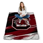 south carolina gamecocks wild lines garnet white quilt blanket best selling