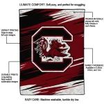 south carolina gamecocks wild lines garnet white quilt blanket best selling