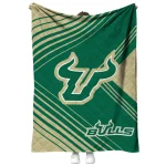 south florida bulls arrow layers green quilt blanket best selling