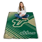 south florida bulls arrow layers green quilt blanket best selling
