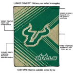 south florida bulls arrow layers green quilt blanket best selling