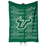 south florida bulls bold red green quilt blanket best selling